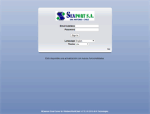 Tablet Screenshot of mail.seaport.cl